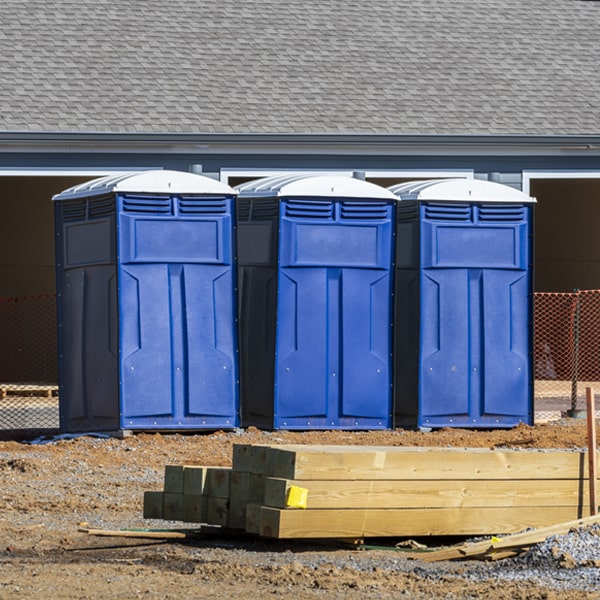 are there any restrictions on where i can place the portable restrooms during my rental period in Milmay